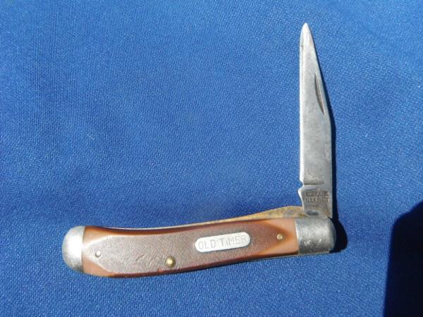 VINTAGE SCHRADE OLD TIMER 1940T LINERLOCK  FOLDING KNIFE,  MADE IN USA!!!