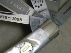 Bulldog Brand Pearl "1998 Old Dominion Knife Collectors Association" 5 Blade Trapper Knife Bulldog Brand Pearl "1998 Old Dominion Knife Collectors Association" 5 Blade Trapper Knife