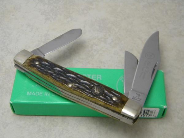 Hen and Rooster Bertram Cutlery Solingen Germany Bone 433-AP Stockman Knife in Box Hen and Rooster Bertram Cutlery Solingen Germany Bone 433-AP Stockman Knife in Box