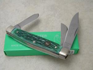 Hen and Rooster Bertram Cutlery Solingen Germany Bone 433-HCB Stockman Knife in Box