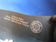 Rare Auto, Masters of Defense CQD MK1 Duane Dieter Automatic Tactical Knife USA made 154cm DLC blade