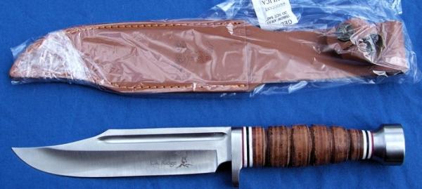 Elk Ridge 047 Hunter Fixed Blade Knife with Leather Handle NEW Elk Ridge 047 Hunter Fixed Blade Knife with Leather Handle NEW