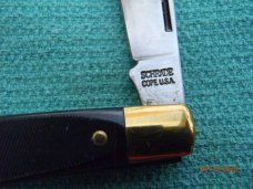Schrade Cope USA Copenhagen knife Peanut pattern Schrade Cope USA Copenhagen knife Peanut pattern