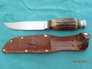 Paron  Solingen Germany Stag Fixed blade 