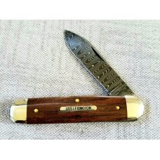 GREAT EASTERN 35 BATTLESHIP SFO,TEAK & DAMASCUS SINGLE BLADE KNIFE,2020,NIT GREAT EASTERN 35 BATTLESHIP SFO,TEAK & DAMASCUS SINGLE BLADE KNIFE,2020,NIT