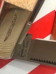Vintage Parker Cutlery 2 Blade Barlow w/ Nice Appaloosa Bone Handles -NOS Vintage Parker Cutlery 2 Blade Barlow w/ Nice Appaloosa Bone Handles -NOS