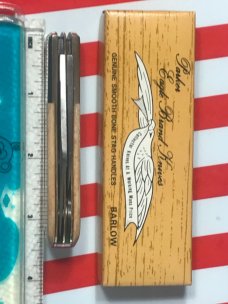 Vintage Parker Cutlery 2 Blade Barlow w/ Nice Appaloosa Bone Handles -NOS Vintage Parker Cutlery 2 Blade Barlow w/ Nice Appaloosa Bone Handles -NOS