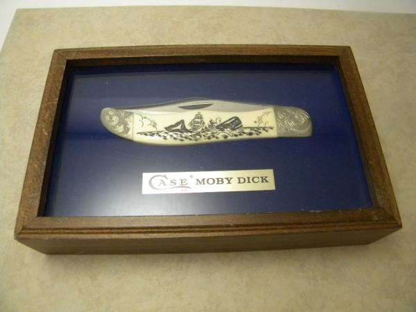Case XX Stainless USA 3 Dot (1977) W165 SSP SAB Scrimshawed Bone Moby Dick Folding Hunter Knife Case XX Stainless USA 3 Dot (1977) W165 SSP SAB Scrimshawed Bone Moby Dick Folding Hunter Knife