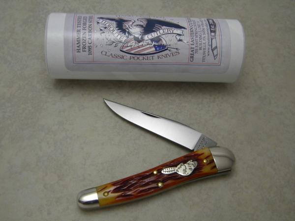 Great Eastern Cutlery Tidioute Cutlery Autumn Leaf Bone 381117 Beaver Special Jack Knife c.2017