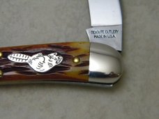 Great Eastern Cutlery Tidioute Cutlery Autumn Leaf Bone 381117 Beaver Special Jack Knife c.2017