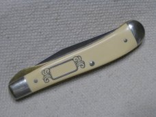 SCHRADE USA SC503 SCRIMSHAW LINERLOCK TRAPPER SCHRADE USA SC503 SCRIMSHAW LINERLOCK TRAPPER