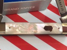 4th Gen Bulldog "Johnny Muskrat", Muskrat Knife w/ Super Fiery Mother of Pearl Handles 4th Gen Bulldog "Johnny Muskrat", Muskrat Knife w/ Super Fiery Mother of Pearl Handles