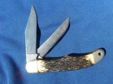 Schrade + USA 227UH Uncle Henry Staglon Folding Hunter Knife. Very Sharp!!! Made in the USA!!! Schrade + USA 227UH Uncle Henry Staglon Folding Hunter Knife. Very Sharp!!! Made in the USA!!!