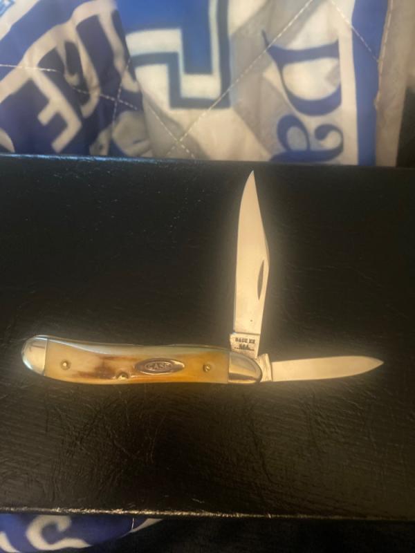 1970 CASE XX USA 10 DOTS OBESE 5220 SUPER STAG POCKET KNIFE 1970 CASE XX USA 10 DOTS OBESE 5220 SUPER STAG POCKET KNIFE