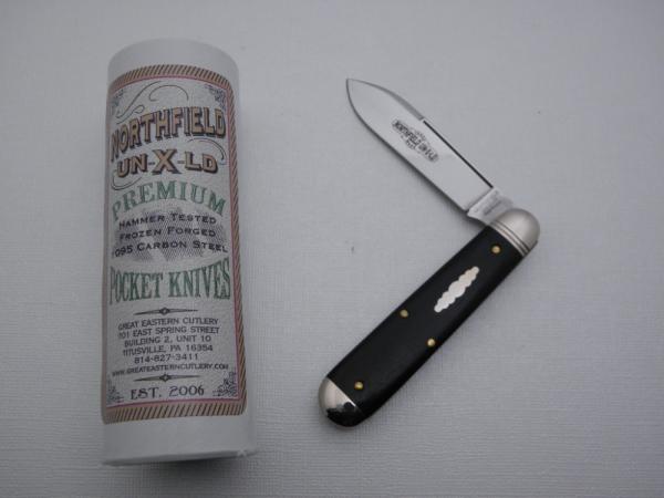 Great Eastern Cutlery, Northfield – Boy’s Knife #782117, with Gabon Ebony Handles: Great Eastern Cutlery, Northfield – Boy’s Knife #782117, with Gabon Ebony Handles: