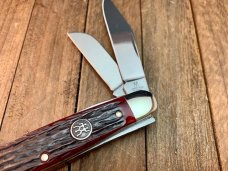 Henckels by Boker 4 Blade Stockman Red Pick Bone 4” OAL. Henckels by Boker 4 Blade Stockman Red Pick Bone 4” OAL.