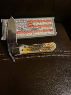 New 2012 Case XX USA 51953 1/2L SS Fat & Gnarly Stag Russlock With Tested XX Drop Point Blade