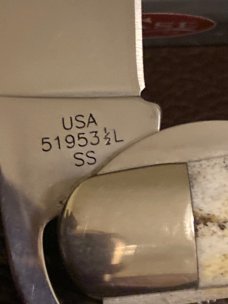 New 2012 Case XX USA 51953 1/2L SS Fat & Gnarly Stag Russlock With Tested XX Drop Point Blade