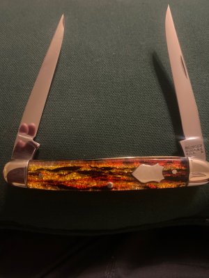 New Kutmaster Utica New York Christmas Tree Handles With Nickel Silver Bolsters And Two Blades 