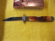 Case Knife XX USA 6111-1/2L Cheetah 2011 Chestnut Bone Cheetah Swing Guard Knife Stk#117 Case Knife XX USA 6111-1/2L Cheetah 2011 Chestnut Bone Cheetah Swing Guard Knife Stk#117