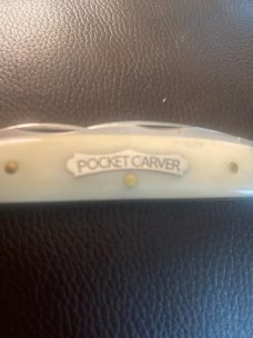 TIDIOUTE Cutlery GEC 620320 Smooth White Bone Pocket Carver Brand New In The Tube TIDIOUTE Cutlery GEC 620320 Smooth White Bone Pocket Carver Brand New In The Tube