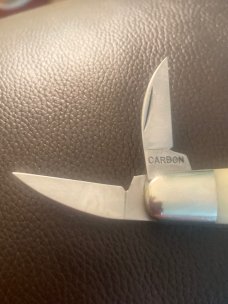 TIDIOUTE Cutlery GEC 620320 Smooth White Bone Pocket Carver Brand New In The Tube TIDIOUTE Cutlery GEC 620320 Smooth White Bone Pocket Carver Brand New In The Tube