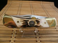 SCHRADE+ USA LTD. EDITION HERITAGE GENUINE STAG MINT LOCK BACK POCKET KNIFE, BOX, FELT CASE & PAPERS SCHRADE+ USA LTD. EDITION HERITAGE GENUINE STAG MINT LOCK BACK POCKET KNIFE, BOX, FELT CASE & PAPERS
