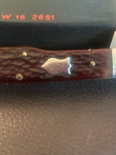 1988 Winchester 2851 Brown Bone Handles Gunstock With Nickel Silver Bolsters And Two Blades NIB 1988 Winchester 2851 Brown Bone Handles Gunstock With Nickel Silver Bolsters And Two Blades NIB