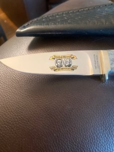 1852-2002 Smith & Wesson 150th Ann Custom made Gray bone Fixed Blade Knife Seki City Japan 