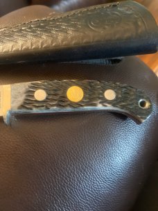 1852-2002 Smith & Wesson 150th Ann Custom made Gray bone Fixed Blade Knife Seki City Japan 