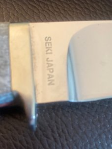 1852-2002 Smith & Wesson 150th Ann Custom made Gray bone Fixed Blade Knife Seki City Japan 