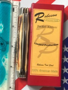 Robeson (Pocket Eze ) By Queen, Exclusive One of 200 Trapper w/ Great Stag Handles -NOS w/ Box Robeson (Pocket Eze ) By Queen, Exclusive One of 200 Trapper w/ Great Stag Handles -NOS w/ Box