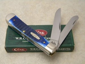Case XX USA 2005 Blue Bone 6254 SS Trapper Knife in Box