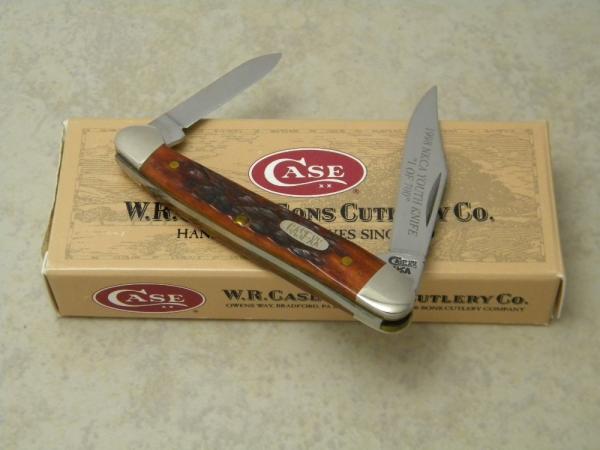 Case XX USA 2 Dot (1998) Bone NKCA Youth Knife 1 of 700 62109X Baby Copperhead Knife in Box