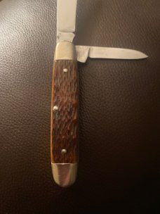 Vintage JOHN PRIMBLE BELKNAP Bone Handle With Nickel Silver Bolsters & Two Blades This Knife Is Nice Vintage JOHN PRIMBLE BELKNAP Bone Handle With Nickel Silver Bolsters & Two Blades This Knife Is Nice