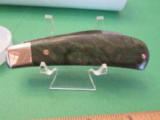 Tuna Valley 2020 Green Maple Burl Rain Drop Damascus Phoenix Jack 1 of 50