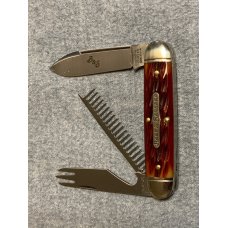 GEC Beer & Sausage Bar Tool Knife Autumn Leaf Jigged Bone 352320