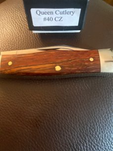 New Queen Cutlery #40 CZ PH-D2 Wood Handles With Nickel Silver bolster & 2 Blades New In Box New Queen Cutlery #40 CZ PH-D2 Wood Handles With Nickel Silver bolster & 2 Blades New In Box