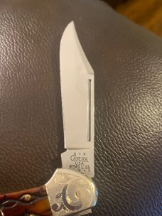 Brand New Case XX Barbed Wire Large Copperlock With Fancy Bolsters XX Emblem And A Single Blade Brand New Case XX Barbed Wire Large Copperlock With Fancy Bolsters XX Emblem And A Single Blade