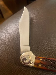 Brand New Case XX Barbed Wire Large Copperlock With Fancy Bolsters XX Emblem And A Single Blade Brand New Case XX Barbed Wire Large Copperlock With Fancy Bolsters XX Emblem And A Single Blade
