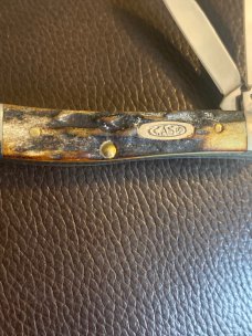 Case XX Bradford Pa 19USA92 5220 Fat & Gnarly Stag Peant With Nickel Silver Bolsters & Two Blades Case XX Bradford Pa 19USA92 5220 Fat & Gnarly Stag Peant With Nickel Silver Bolsters & Two Blades