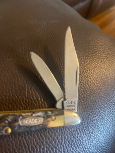 Case XX Bradford Pa 19USA92 5220 Fat & Gnarly Stag Peant With Nickel Silver Bolsters & Two Blades Case XX Bradford Pa 19USA92 5220 Fat & Gnarly Stag Peant With Nickel Silver Bolsters & Two Blades