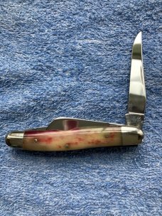 Case XX 10 Dot USA SR63471/2 Red Bone Folding Pocketknife Case XX 10 Dot USA SR63471/2 Red Bone Folding Pocketknife