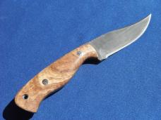 Custom Barry Dawson Fixed Blade Hunting, Camping, Knife Mosaic Pins Maple Burl Handle & Kydex Sheath Custom Barry Dawson Fixed Blade Hunting, Camping, Knife Mosaic Pins Maple Burl Handle & Kydex Sheath