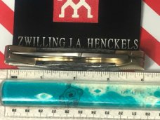 Vintage J A Henckels 4" Folding Lock Back Hunting/Hunter Knife with Grey Pick Bone Handles - NOS Vintage J A Henckels 4" Folding Lock Back Hunting/Hunter Knife with Grey Pick Bone Handles - NOS