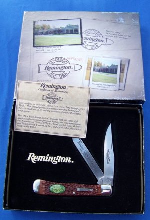  Remington Trapper New Tang Stamp Series Knife Madison NC 1st Production Run. New.