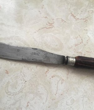 RUSSELL GREEN RIVER WORKS BOWIE FUR TRADE 3 PIECES CARVING