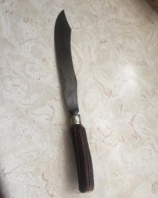 RUSSELL GREEN RIVER WORKS BOWIE FUR TRADE 3 PIECES CARVING