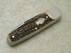 Hen & Rooster Bertram Germany CM-6 Stag 1 Blade Coffin Jack Knife Hen & Rooster Bertram Germany CM-6 Stag 1 Blade Coffin Jack Knife