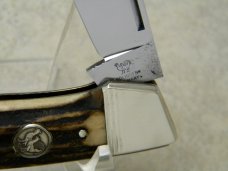 Hen & Rooster Bertram Cutlery Solingen Germany 182 DS Stag Canoe Knife c.1980's Hen & Rooster Bertram Cutlery Solingen Germany 182 DS Stag Canoe Knife c.1980's